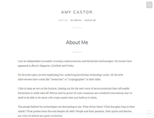 Tablet Screenshot of amycastor.com